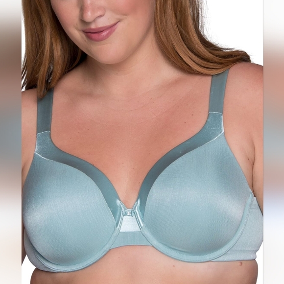 Vanity Fair Women's Illumination Full Figure Zoned-in Support Green Solid Bra 42 - Picture 1 of 10